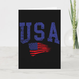 Gelukkig 4 juli Vlag van de VS Amerikaanse trots r Kaart