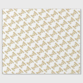 Gelukkig 4 juli wit glanzend inpakpapier (Vlak)