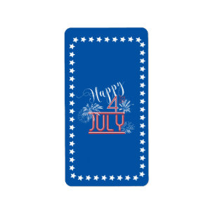 Gelukkig 4e vuurwerk Hershey's Wrapper ID185 Etiket