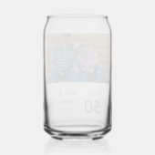 Gelukkig 50-jarig jubileum voeg naam paar datum hu blikvorm glas (Voorkant)