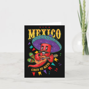 Gelukkig 5 De Mayo Cinco De Mayo Viva Mexico Feest Kaart