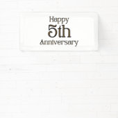 Gelukkig 5-jarig jubileum 2x1 vinyl banner (Insitu)