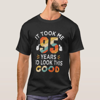 Gelukkig 95e Duurde 95 Jaar 95 T-shirt