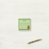 Gelukkig Aardappel Schema Groen Post-it® Notes (Op bureau)