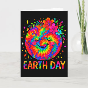 Gelukkig Aardedag Shirt Schattige Aarde Bloemrijke Kaart