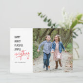 Gelukkig Alles 5x7 Vakantie Foto Kaart (Staand voorkant)