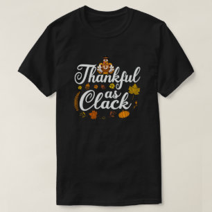 Gelukkig als Cluck Cute Turkey Funny Thanksgiving T-shirt