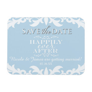 Gelukkig altijd na de bruiloft Save the Date-magne Magneet