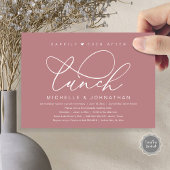 Gelukkig altijd na de lunch, modern romantisch fee kaart