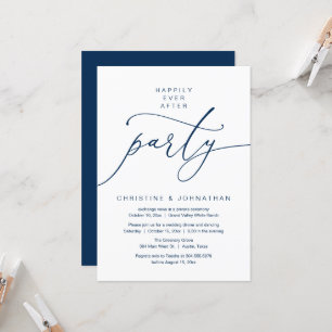 Gelukkig altijd na het feest, elopement diner dans kaart