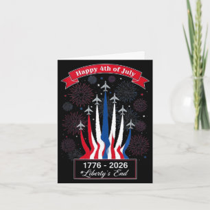 Gelukkig amerikaans 1776 2026 usa patriottisch 4 j kaart