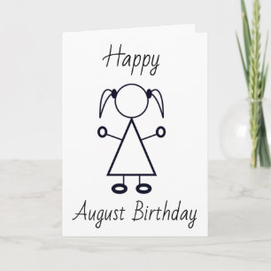 GELUKKIG ***AUGUSTUS VERJAARDAG*** AAN HET JONGE M KAART