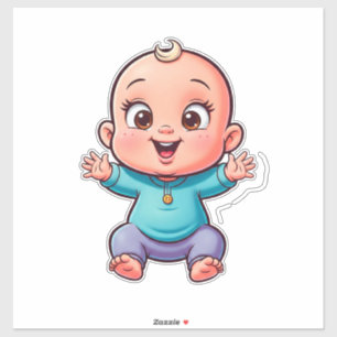 Gelukkig Baby Cartoon Sticker