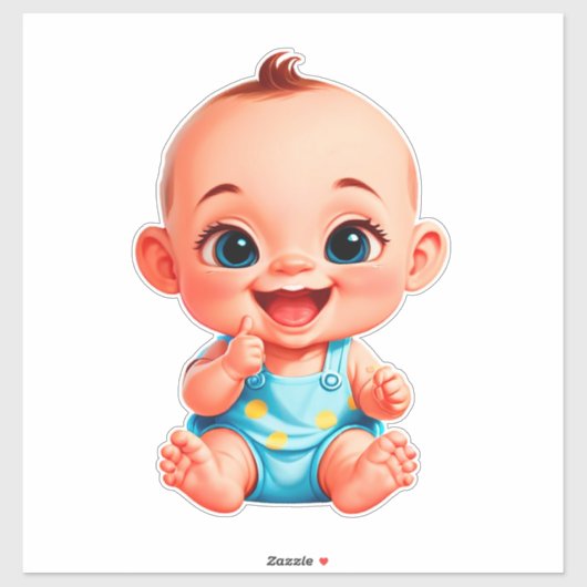 Gelukkig Baby Cartoon Sticker (Vel)