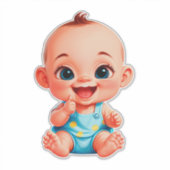 Gelukkig Baby Cartoon Sticker (Voorkant)
