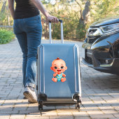 Gelukkig Baby Cartoon Sticker (Koffer Insitu)