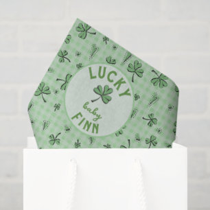 Gelukkig Baby Jongen St. Patrick's Dag Tissuepapier