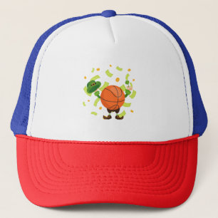 Gelukkig basketbal gelukkige Patrick's dag Trucker Pet