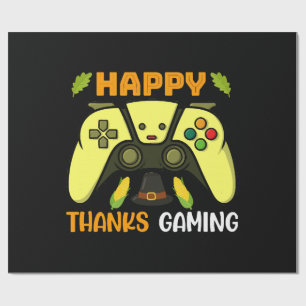 Gelukkig Bedankt Gamen Grappig Cadeaupapier