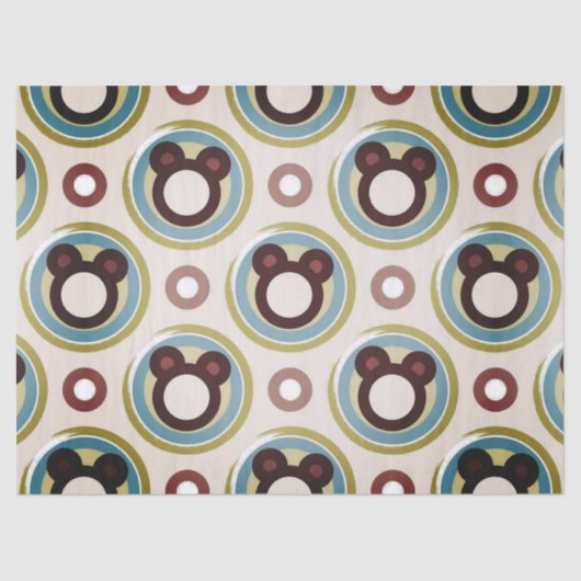 gelukkig beer tissuepapier (Voorkant)