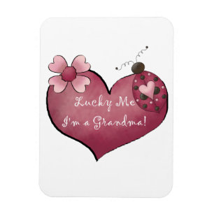 Gelukkig ben ik een oma cadeau magneet