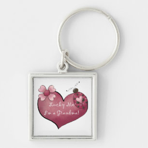 Gelukkig ben ik een oma cadeau sleutelhanger