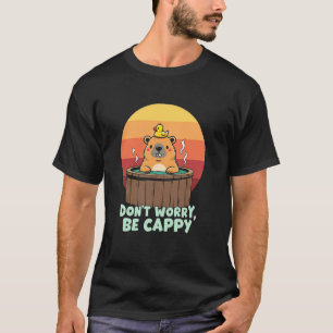 Gelukkig bever Cappy bubbelbad Grafisch T-shirt