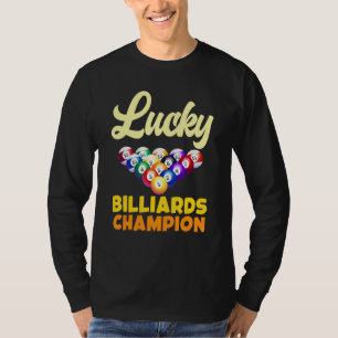 Gelukkig biljartkampioen Gelukkig snooker speler T-shirt
