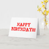 GELUKKIG BIRTHDAY!!! KAART (Gele Bloem)