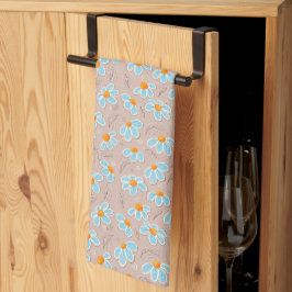 Gelukkig Blauw Bloem Keuken Handdoeken