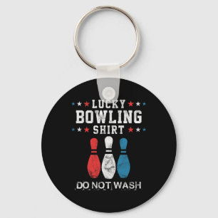 Gelukkig Bowling Cadeau Voor Mannen Echtgenoot Vad Sleutelhanger