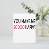 gelukkig briefkaart (Staand voorkant)