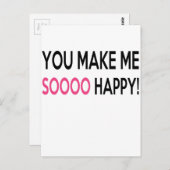 gelukkig briefkaart (Voorkant / Achterkant)