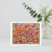 Gelukkig Briefkaart (Staand voorkant)