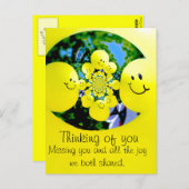 Gelukkig...._ Briefkaart (Voorkant / Achterkant)