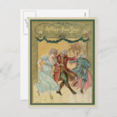  gelukkig Briefkaart Nieuwjaar (Voorkant / Achterkant)