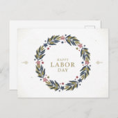 Gelukkig Briefkaart op de Dag van de Arbeid (Voorkant / Achterkant)