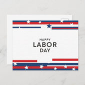 Gelukkig Briefkaart op de Dag van de Arbeid (Voorkant / Achterkant)