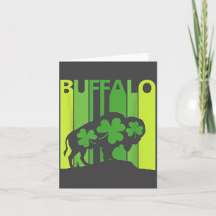 Gelukkig Buffalo Dier St Patrick's Dag Iers Cadeau Kaart