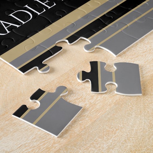 Gelukkig cadeau voor gepensioneerden legpuzzel (Zijkant)