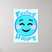 Gelukkig Canvas Afdruk (Voorkant)
