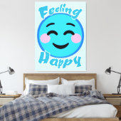 Gelukkig Canvas Afdruk (Insitu (Slaapkamer))