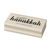 Gelukkig Chanoeka Script gepersonaliseerde vakanti Rubberstempel (Stempel)