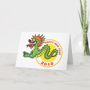 Gelukkig Chinees Nieuwjaar 2010 Feestdagen Kaart
