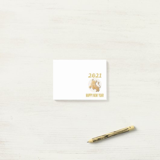 Gelukkig Chinees nieuwjaar 2021 Post-it® Notes (Op bureau)