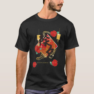 Gelukkig Chinees nieuwjaar 2022 van het Tiger-mier T-shirt