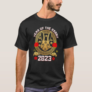 Gelukkig Chinees nieuwjaar 2023 Jaar van de konijn T-shirt