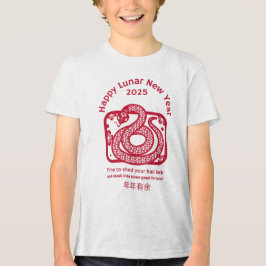 Gelukkig Chinees Nieuwjaar 2025 Tri-Blend Shirt