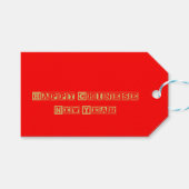 Gelukkig Chinees nieuwjaar Cadeaulabel (Voorkant (Horizontaal))