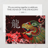 Gelukkig Chinees Nieuwjaar : Hi-Fi Dragon Kaart (Voorkant / Achterkant)